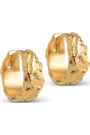 Enamel Nela Hoops Accessories Jewellery Earrings Hoops Gold