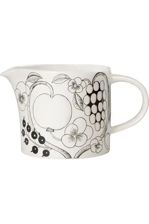 Arabia Paratiisi Kanna 1L Black Home Tableware Jugs & Carafes Water Carafes & Jugs White