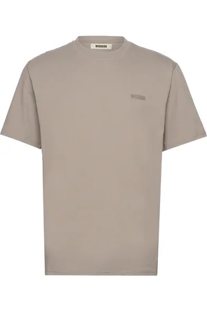 Woodbird Wbbaine Base Tee Designers T-shirts Short-sleeved Beige