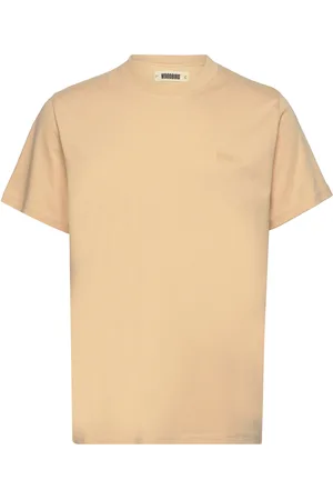 Woodbird Wbbaine Base Tee Designers T-shirts Short-sleeved Beige