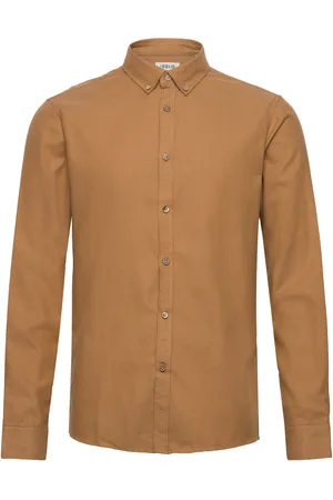 Solid Sdpete Sh Tops Shirts Casual Brown