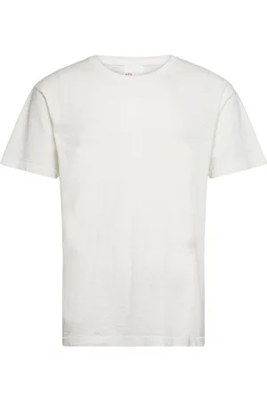 Nudie Jeans Roffe T-Shirt French Blue Designers T-shirts Short-sleeved White