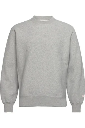Nudie Jeans Hasse Crew Neck Greymelange Designers Sweat-shirts & Hoodies Sweat-shirts Grey