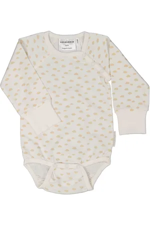 Geggamoja Bamboo Body Bodies Long-sleeved Beige
