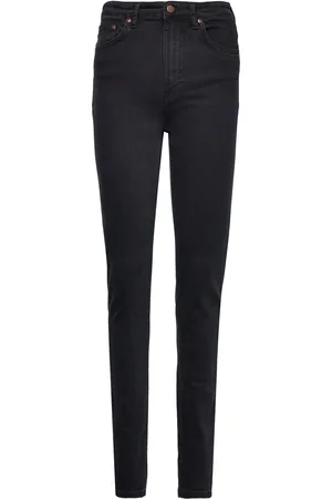 Nudie Jeans Hightop Tilde Black Coal Bottoms Jeans Skinny Black