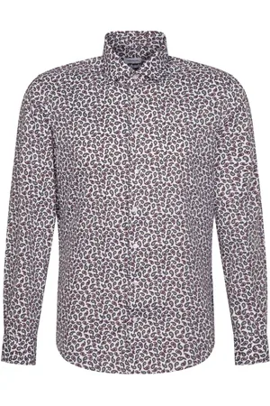 Seidensticker New Kent Tops Shirts Business Burgundy