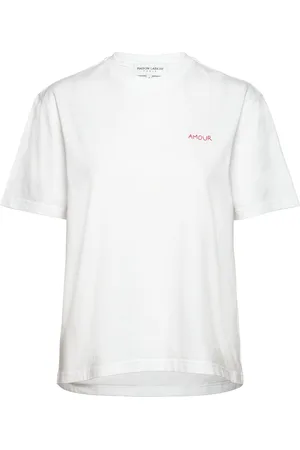 Maison Labiche Popincourt Amour/Gots Tops T-shirts & Tops Short-sleeved White