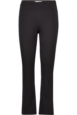 Lindex Trousers Jenny Flare Bottoms Trousers Flared Black