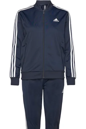 adidas Essentials 3-Stripes Tracksuit Sport Sweat-shirts & Hoodies Tracksuits - Sets Blue