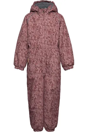 Mikk-Line Polyester Junior Suit - Aop Floral Outerwear Coveralls Snow-ski Coveralls & Sets Purple