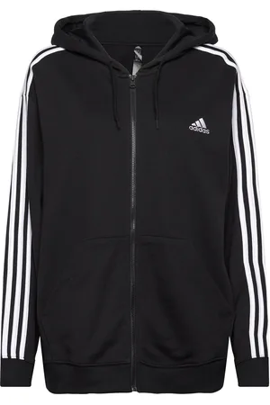 adidas W 3S Ft Fz R Hd Sport Sweat-shirts & Hoodies Hoodies Black