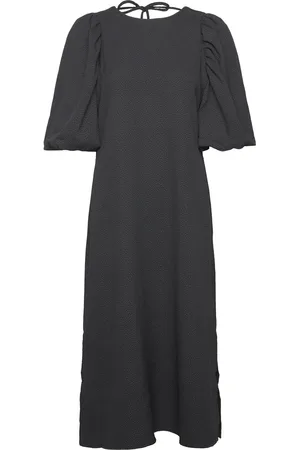 Noella Pastis Long Dress Polvipituinen Mekko Black
