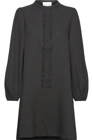 Noella Pastis Ruffle Dress Lyhyt Mekko Black