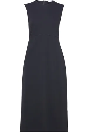 Max Mara Pagine Polvipituinen Mekko Navy