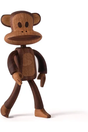 boyhood Paul Frank Julius Walnut Oak Small Home Decoration Decorative Accessories-details Wooden Figures Brown