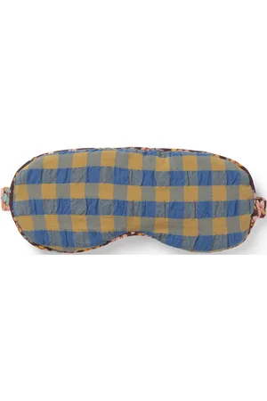 juna Bæk&Bølge Dodo Sovemaske Blå/Okker Lingerie Night & Loungewear Sleeping Masks Blue