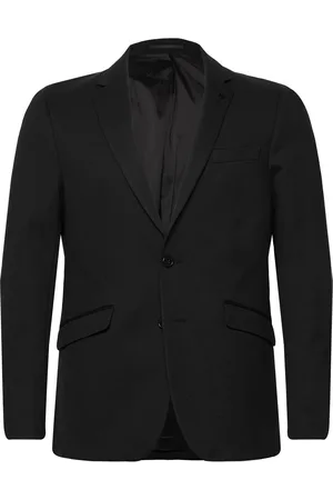 Clean Cut Milano Jersey Blazer Suits & Blazers Blazers Single Breasted Blazers Black