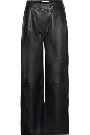 2nd Day 2Nd Pax - Leather Appeal Bottoms Trousers Leather Leggings-Housut Black