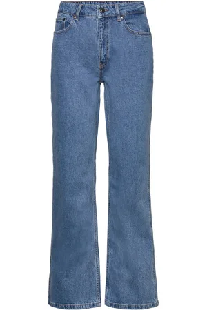 Gestuz Luciegz Hw Straight Jeans Noos Bottoms Jeans Straight-regular Blue