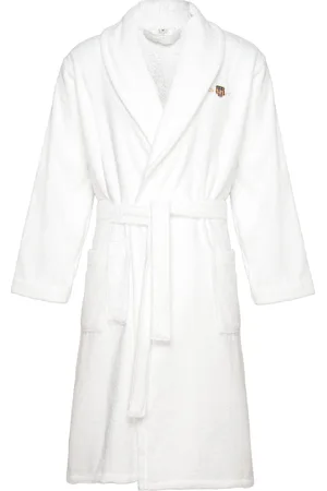 GANT Archive Shield Terry Robe Aamutakki White