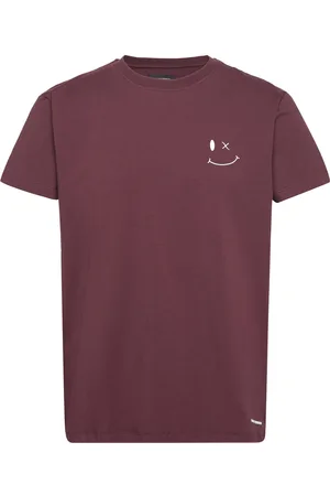 Clean Cut Patrick Organic Tee Tops T-shirts Short-sleeved Burgundy