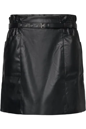 ONLY Carheidi Faux Leather Skirt Otw Lyhyt Hame Black