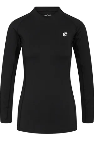 ZEBDIA Women L/S Baselayer Sport Base Layer Tops Black