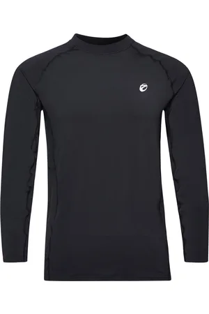 ZEBDIA Men L/S Baselayer Sport Base Layer Tops Black