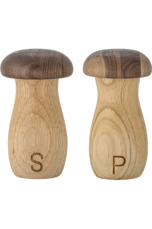 Bloomingville Rahim Salt & Pepper Shaker Set Home Kitchen Kitchen Tools Grinders Salt & Pepper Shakers Brown