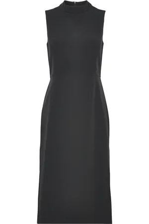 French Connection Echo Crepe Mock Neck Dress Polvipituinen Mekko Black