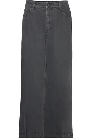 H2OFagerholt Classic Jeans Skirt Pitkä Hame Black