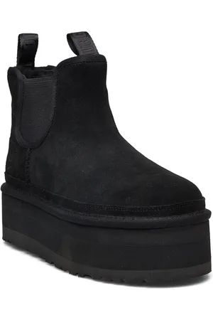 UGG W Neumel Platform Chelsea Shoes Boots Ankle Boots Ankle Boots Flat Heel Black