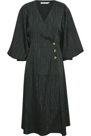 Gestuz Eicagz Midi Dress Polvipituinen Mekko Green