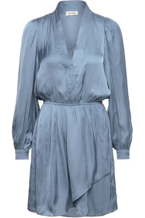Zadig & Voltaire Remember Satin Lyhyt Mekko Blue