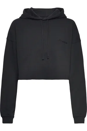 H2OFagerholt Pro Cropped Sweat Hoodie Tops Sweat-shirts & Hoodies Hoodies Black