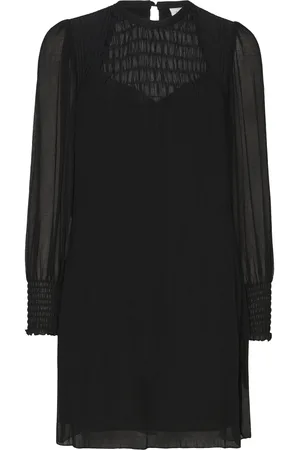 Dante 6 D6Mercury Smocked Mini Dress Lyhyt Mekko Black