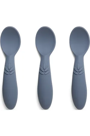 Nuuroo Ella Silic Spoon 3-Pack Home Meal Time Cutlery Blue