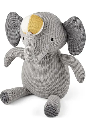 Nuuroo Fille Knitted Elephant Toys Soft Toys Stuffed Animals Grey