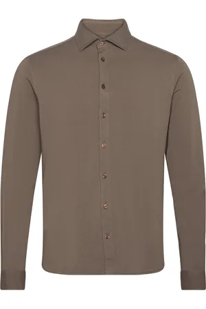 MOS MOSH Gallery Mmghoward Jersey Shirt Tops Shirts Casual Khaki Green