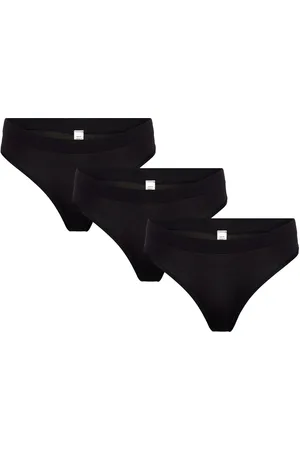 Lindex Brief Thong Reg Sally Seamles Stringit Alusvaatteet Black