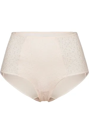 Chantelle Norah High Waisted Covering Brief Designers Panties High Waisted Panties Cream