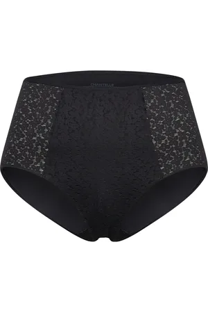 Chantelle Norah High Waisted Covering Brief Designers Panties High Waisted Panties Black