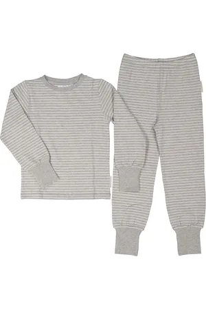 Geggamoja Two Pcs Pyjamas Classic Pyjamasetti Pyjama Grey