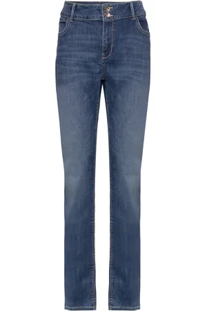 Lindex Trouser Denim Lilly Mid Blue Bottoms Jeans Slim Blue
