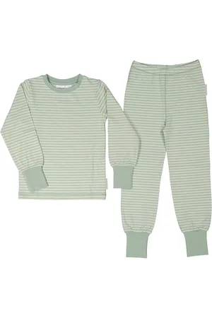 Geggamoja Two Pcs Pyjamas Classic Pyjamasetti Pyjama Green