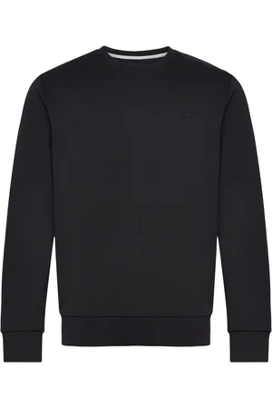 Hackett Double Knit Crew Tops Sweat-shirts & Hoodies Sweat-shirts Black