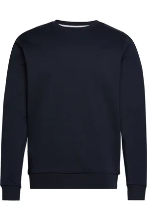 Hackett Double Knit Crew Tops Sweat-shirts & Hoodies Sweat-shirts Navy