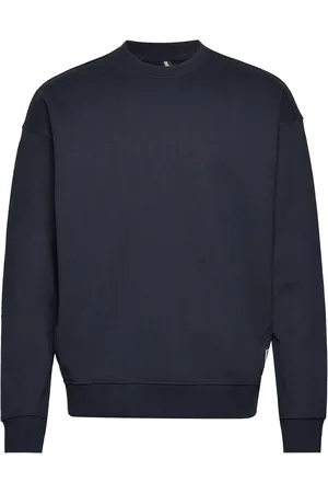 Fat Moose Nelson Organic Crew Tops Sweat-shirts & Hoodies Hoodies Navy