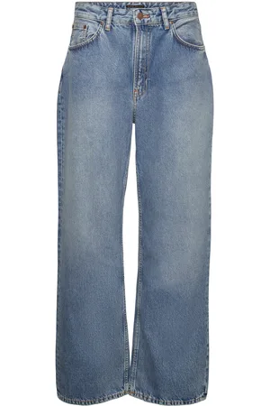 Nudie Jeans Clean Eileen Vintage Dreams Bottoms Trousers Straight Leg Blue
