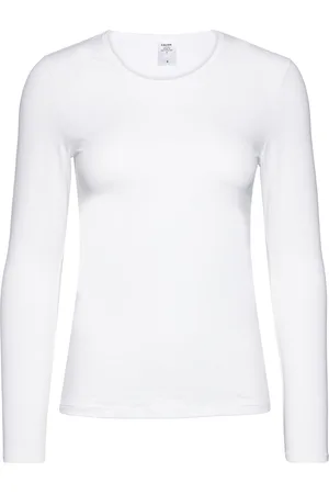 Calida Natural Comfort Top Long-Sleeve Tops T-shirts & Tops Long-sleeved White